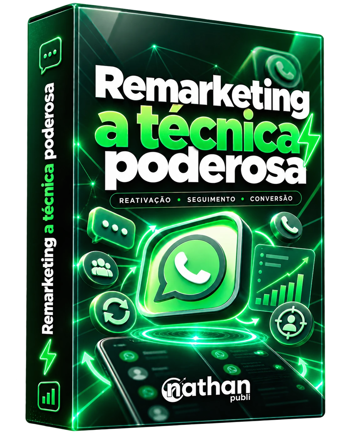 Mockup do bônus 2: Remarketing, a técnica poderosa
