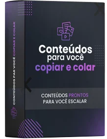 Mockup do bônus Conteúdos para Copiar e Colar.
